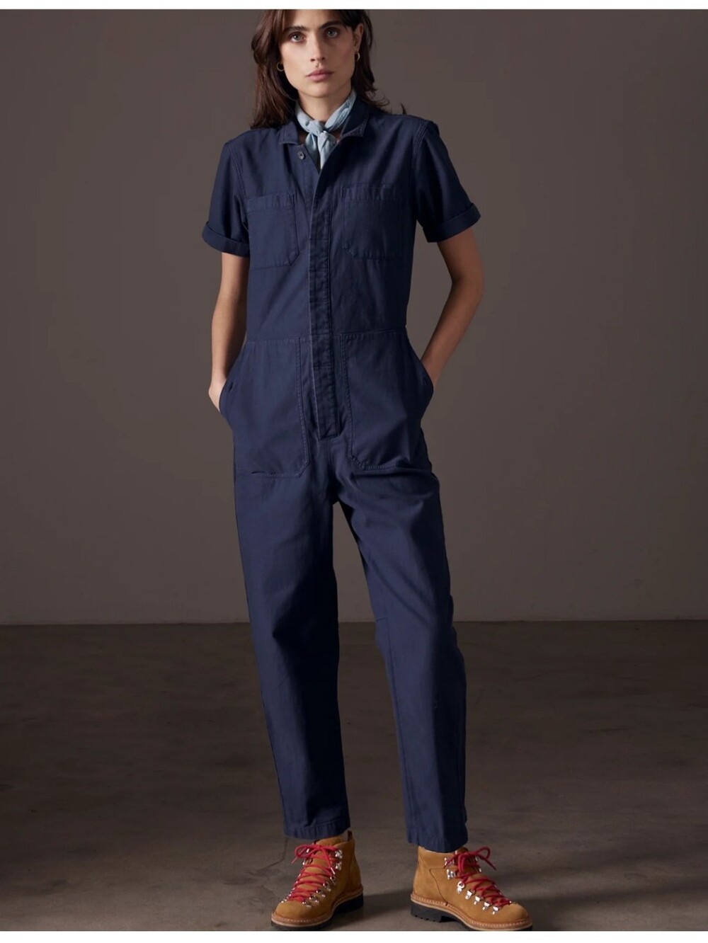 Aether Women's Navy Bard Jumpsuit Size Large